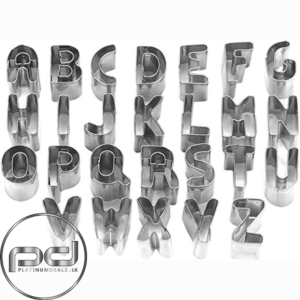 26 PCs Alphabet Letter Stainless Steel Cookie Cutter Baking Tool