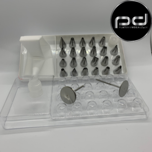 28 PCs set Stainless Steel nozzle set cake icing and piping bag baking tool