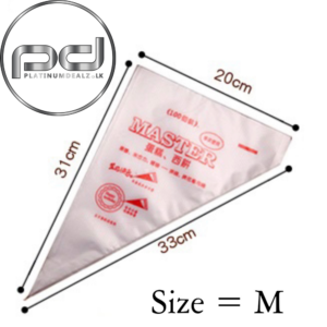 Cake Icing Bags (Piping Bags) 25pcs Medium Size Transparent