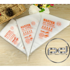 Cake Icing Bags (Piping Bags) 25pcs Medium Size Transparent