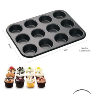 Non Stick Cupcake Tray 12Pc