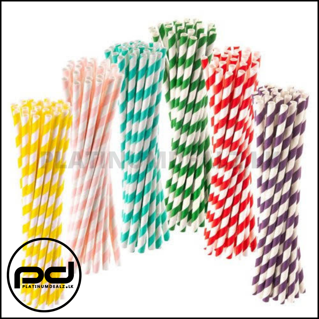 Striped Paper Straws