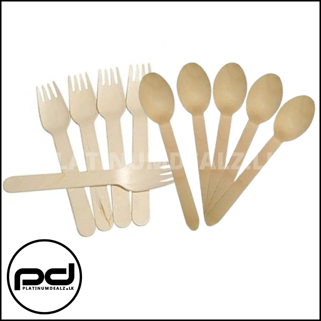 Wooden Spoons / Forks 14cm 5.5inch