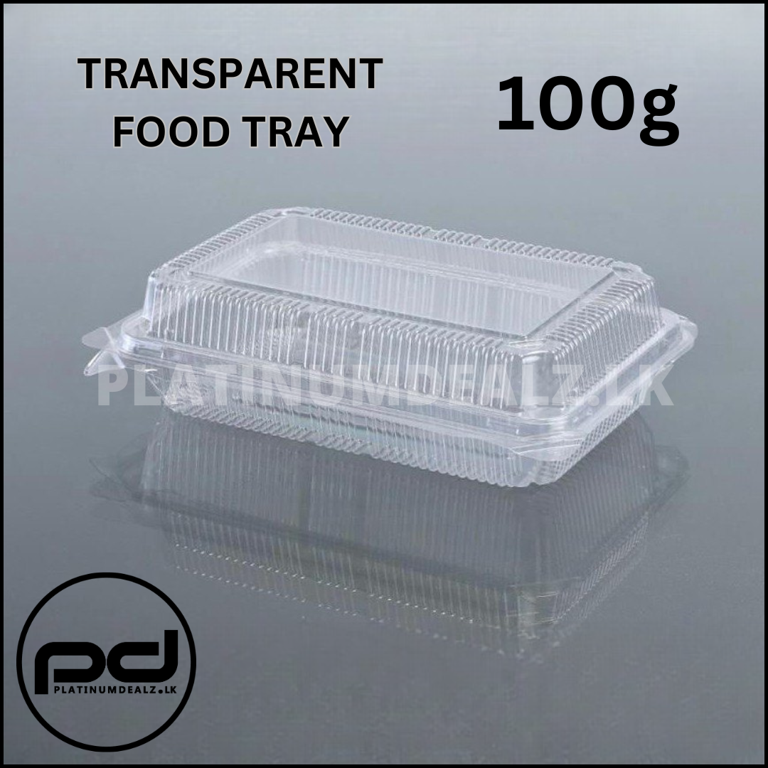 Transparent Food Tray 100g