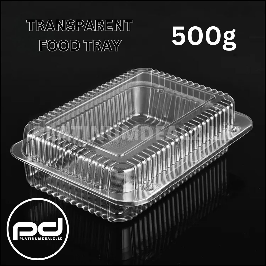 Transparent Food Tray 500g