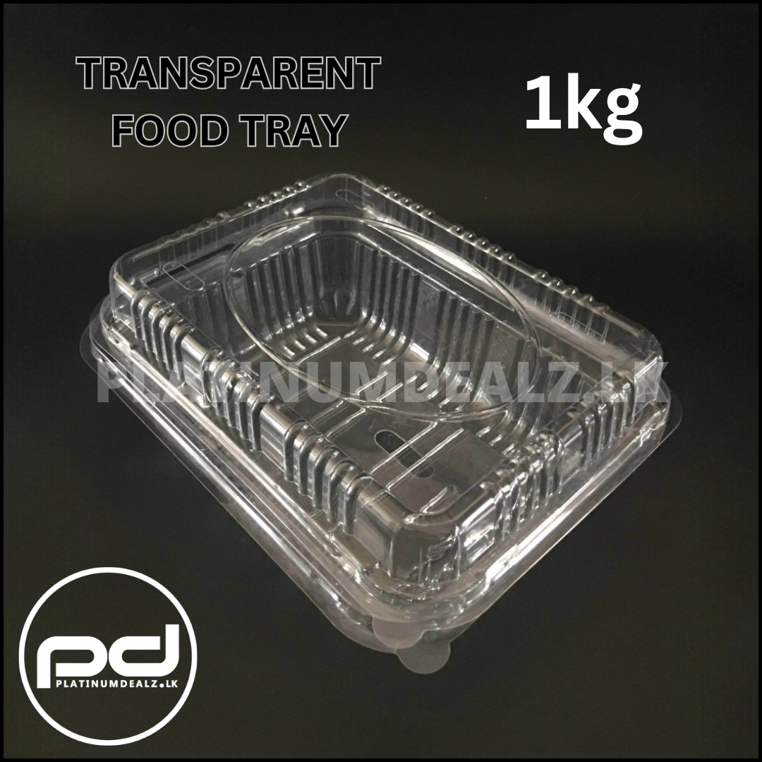 Transparent Food Tray 1kg