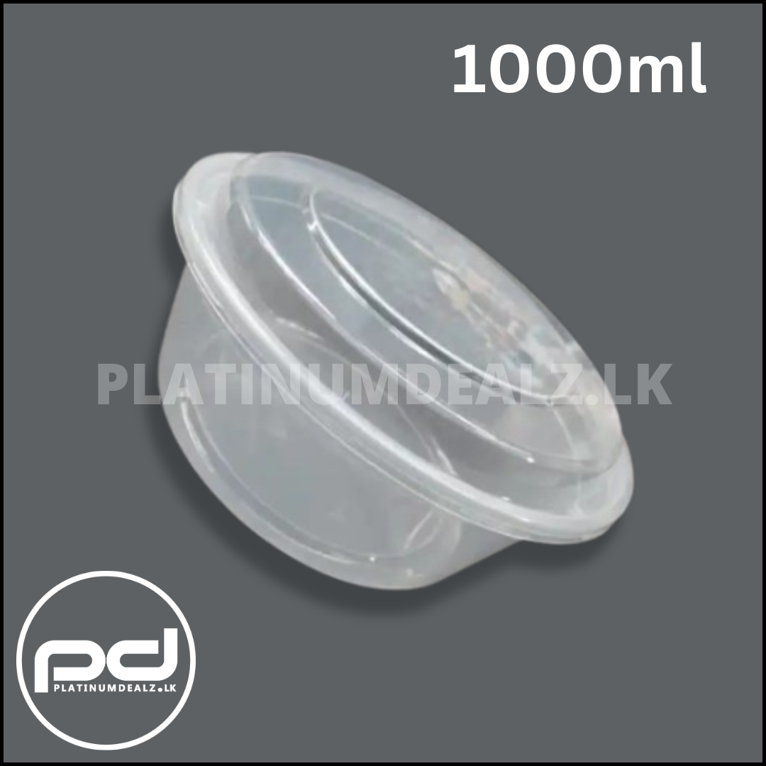 Microwave Safe Food Container 1000ml Round