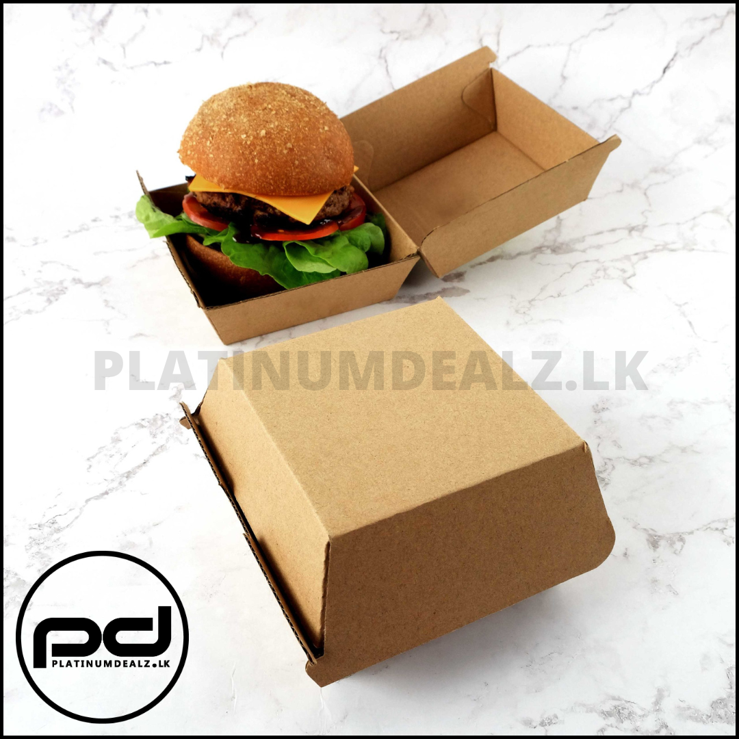 Burger Box Plain 50 Boxes