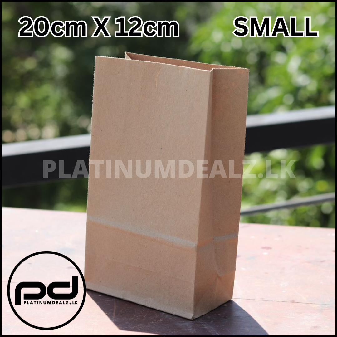 Small Kraft Food Bags 20cm x 12cm