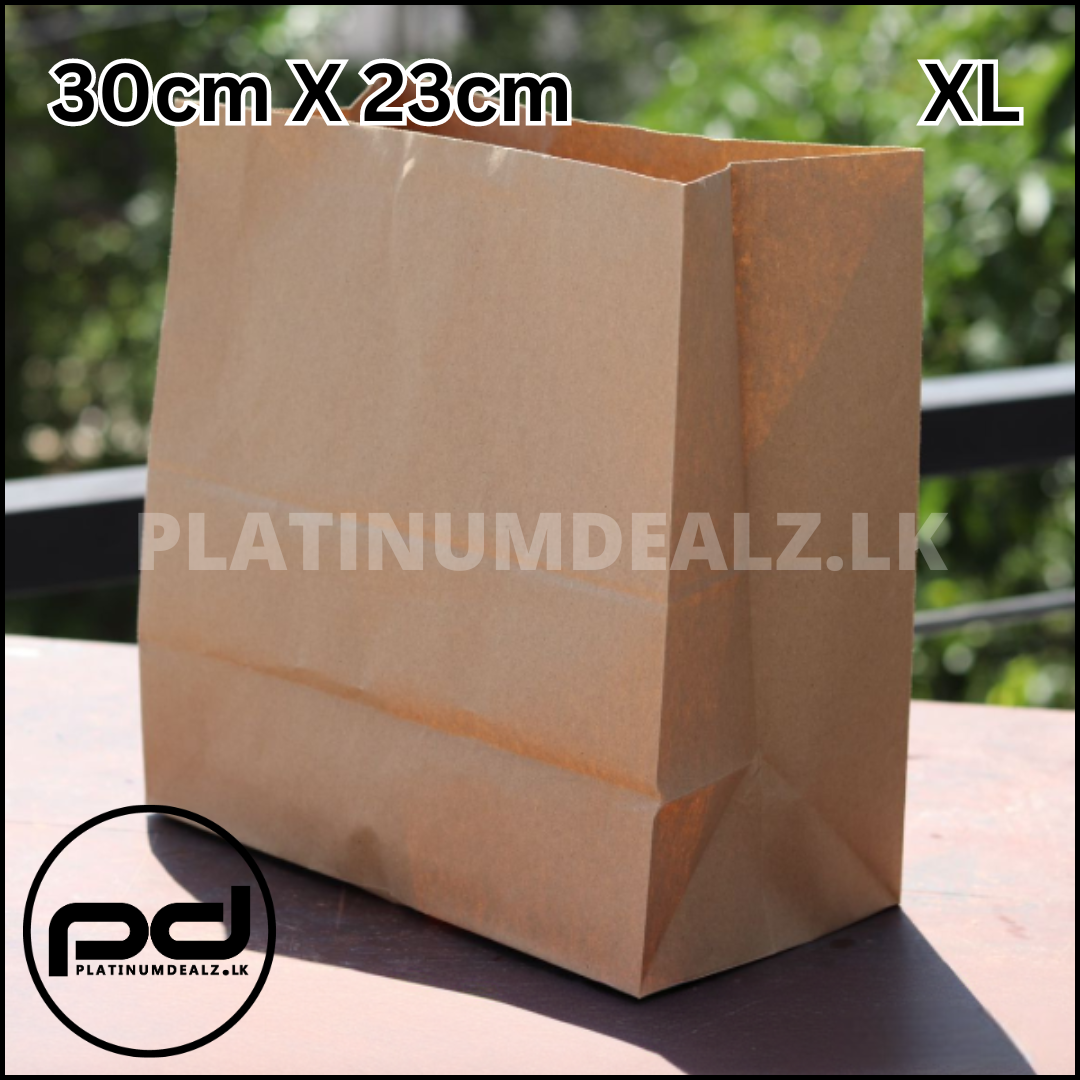 XL Kraft Food Bags 30cm x 23cm